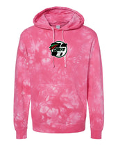 Load image into Gallery viewer, Tie Dye Hooded Sweatshirt- Youth and Adult- Black or Pink